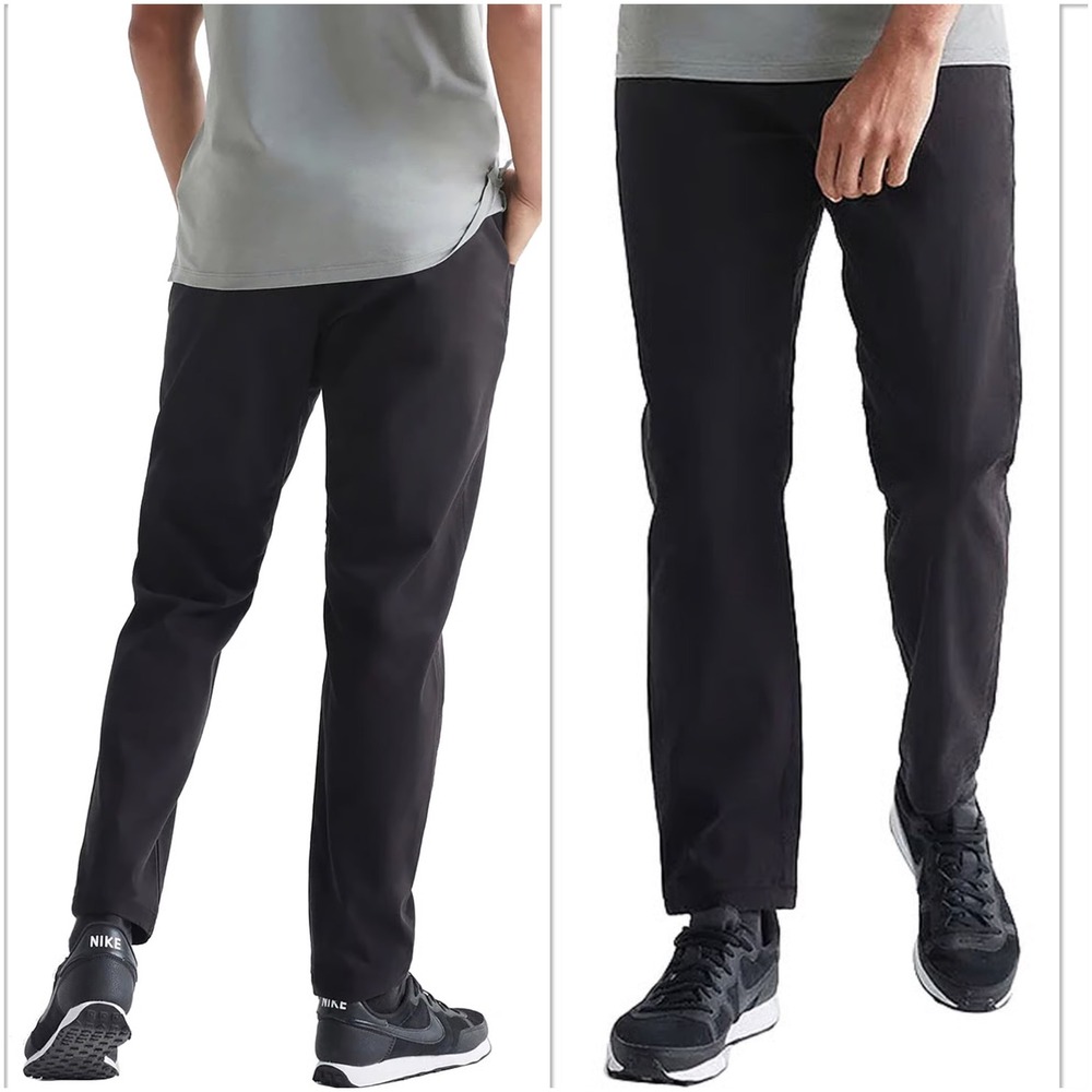 DUER Live Free Flex Pant Black T2X Athletic Taper 33x32 MPTS1322 Travel Techwear